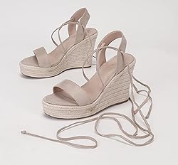 SUMOJIU Women's Wedge Platform Espadrille Open Toe
