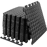 Exercise Mat Puzzle Floor Mat Tiles EVA Foam Gym Flooring Mats, 20 SQ.FT Interlocking Foam Floor Tiles Gym Equipment Workout 