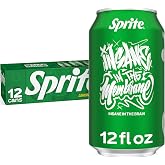 Sprite Lemon Lime Soda Soft Drinks, 12 fl oz, 12 Pack | Fridge pack, naturally flavored soft drink, carbonated