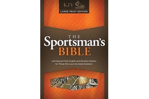 KJV Sportsman's Bible, Large Print Personal Size, Mothwing™ Camouflage LeatherTouch, KJV Holy Bible, Red Letter, Presentation Page, Articles, Cross-References, Full-Color Maps, Easy-to-Read Bible Type