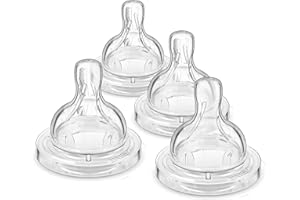 Philips AVENT Anti-Colic Baby Bottle Flow 1 Nipple, 4pk, SCY761/04
