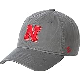 NCAA Nebraska Cornhuskers Mens Adjustable Scholarship Hat Charcoal, Nebraska Cornhuskers Charcoal, Adjustable, One size