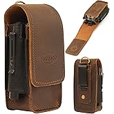 Leather EDC Multitool Sheath with Flip Closure | Leather EDC Belt Organizer | Flashlight Holster | Heavy Duty Multitool Organizer