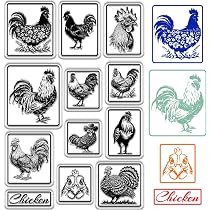 Sellos De Silicona De Animales De Granja - Set Para Manualidades, Tarjetas, Álbumes - Incluye Vacas, Pollos, Cerdos, Patos Y Más