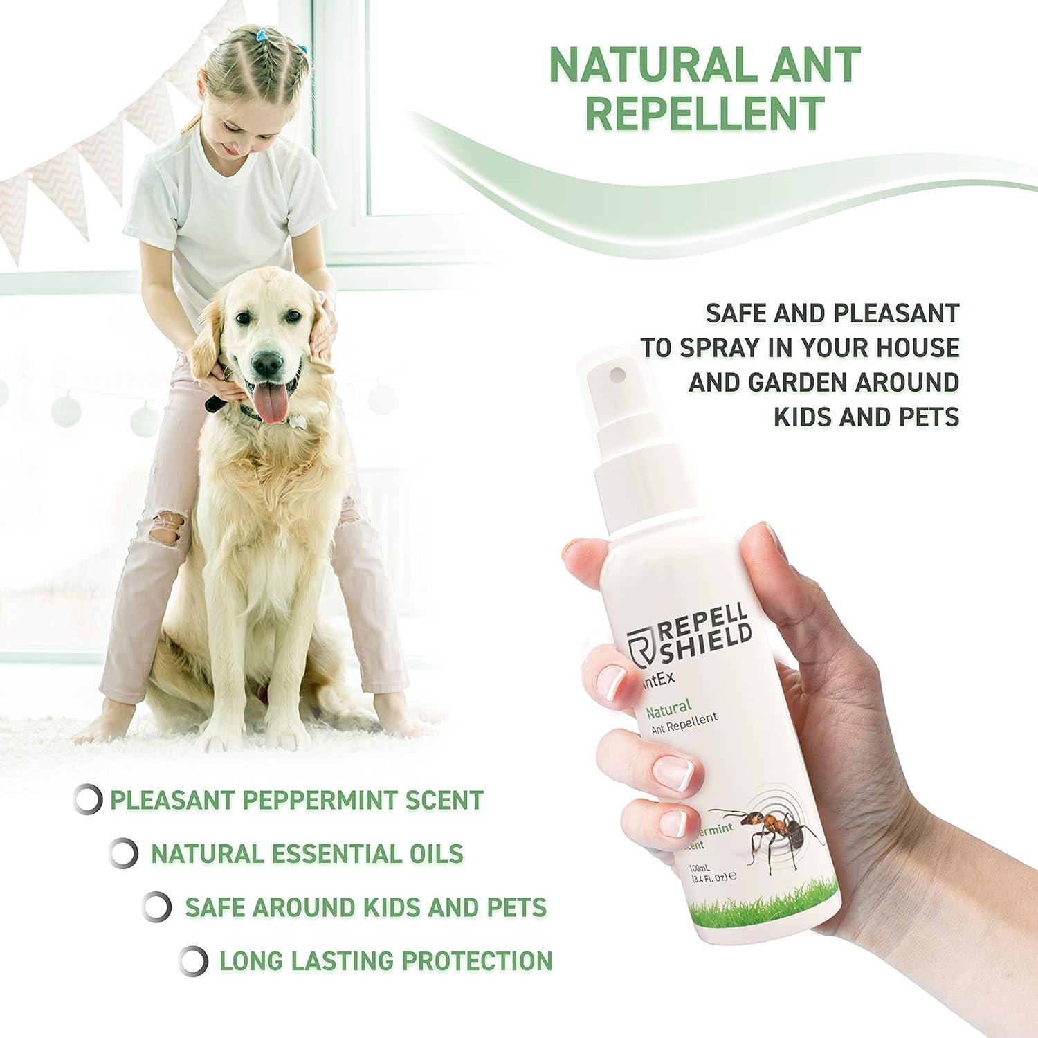 RepellShield Anti Ant Spray Indoors & Outdoor Insect Repellent Spray - Image 4