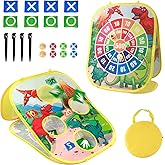 Bean Bag Toss Game Toy Indoor and Outdoor Toys for Kids Toddlers Dinosaur Toys Family Party Carnival Games for Boys and Girls 3 4 5 6 7 8 9 Year Old Birthday Gifts Outside Backyard Beach Lawn Games