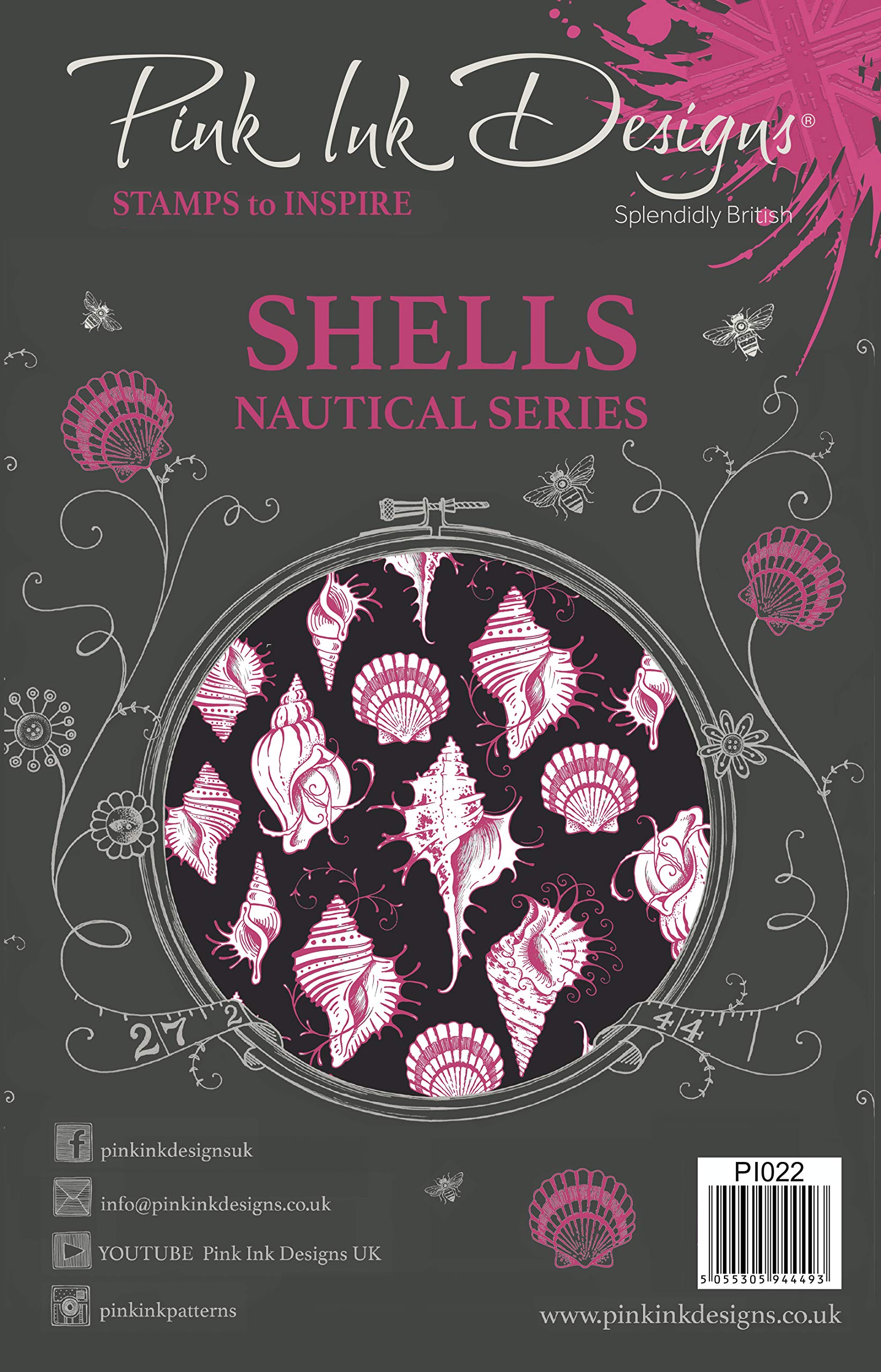 Pink Ink - Shells - Clear Stamp