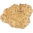 Totally Bamboo Destination Kauai Serving and Cutting Board, Includes Hang Tie for Wall Display