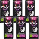 Kotex Lightdays Liner, Long, 16 Count, (Pack of 6)
