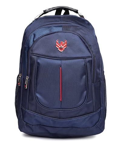 Swiss Eagle 25 Ltrs Navy Blue/Red School Backpack (SE3711NVRD)