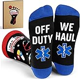 VICRAZY EMT Gifts - Cool Paramedic Socks for Men, Gift for EMS Workers, Unique and Thoughtful Gift for EMS Women, Warm and Comfortable EMT Socks Ideal for Paramedics