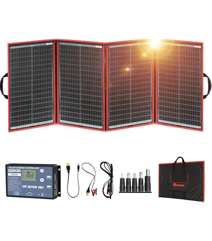 Amazon.com : 2×100 Watt Portable Solar Panel, 23.4% High