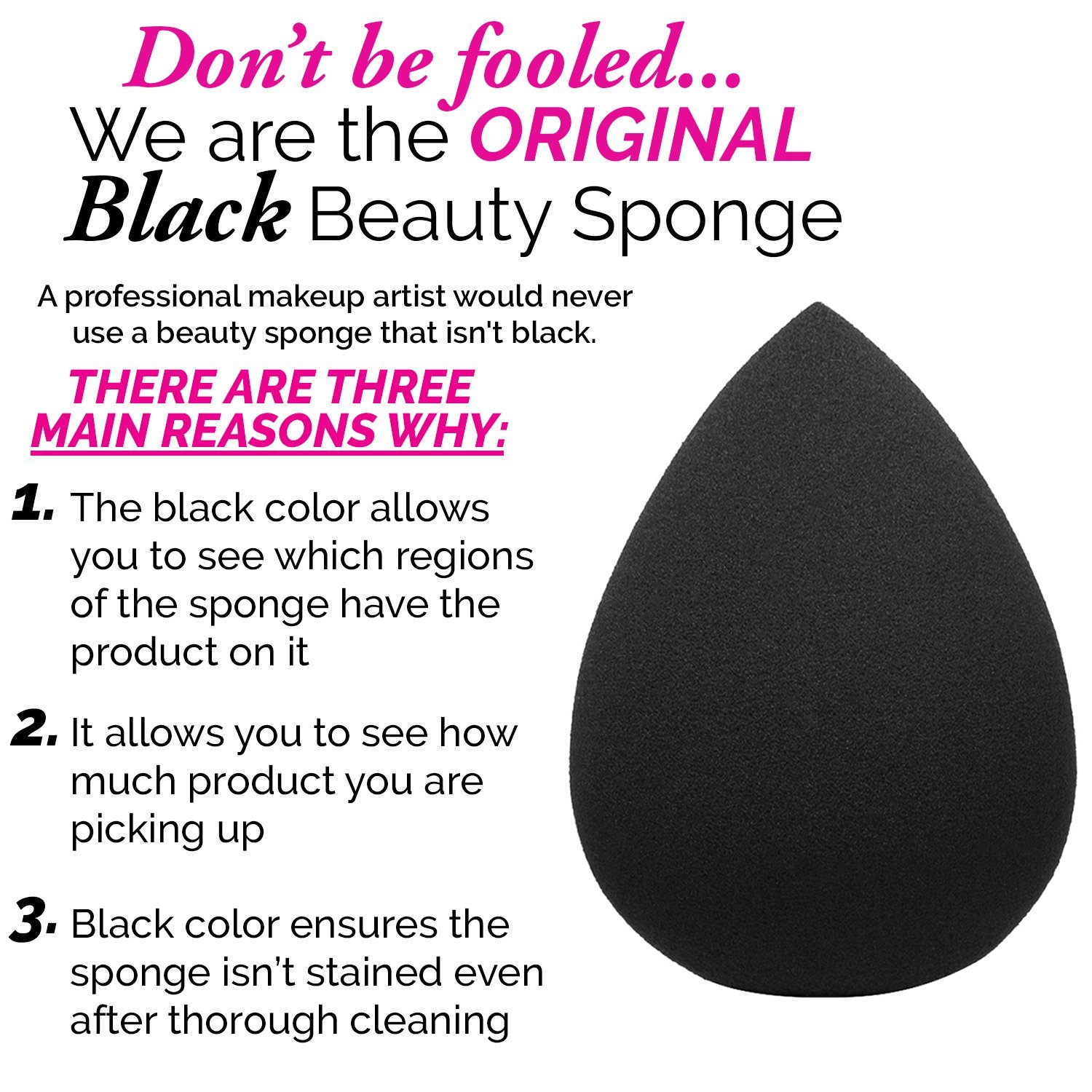 Aesthetica Cosmetics Beauty Sponge Blender - Latex Free and Vegan Makeup Sponge - For Powder, Cream or Liquid Application - One Piece : Beauty