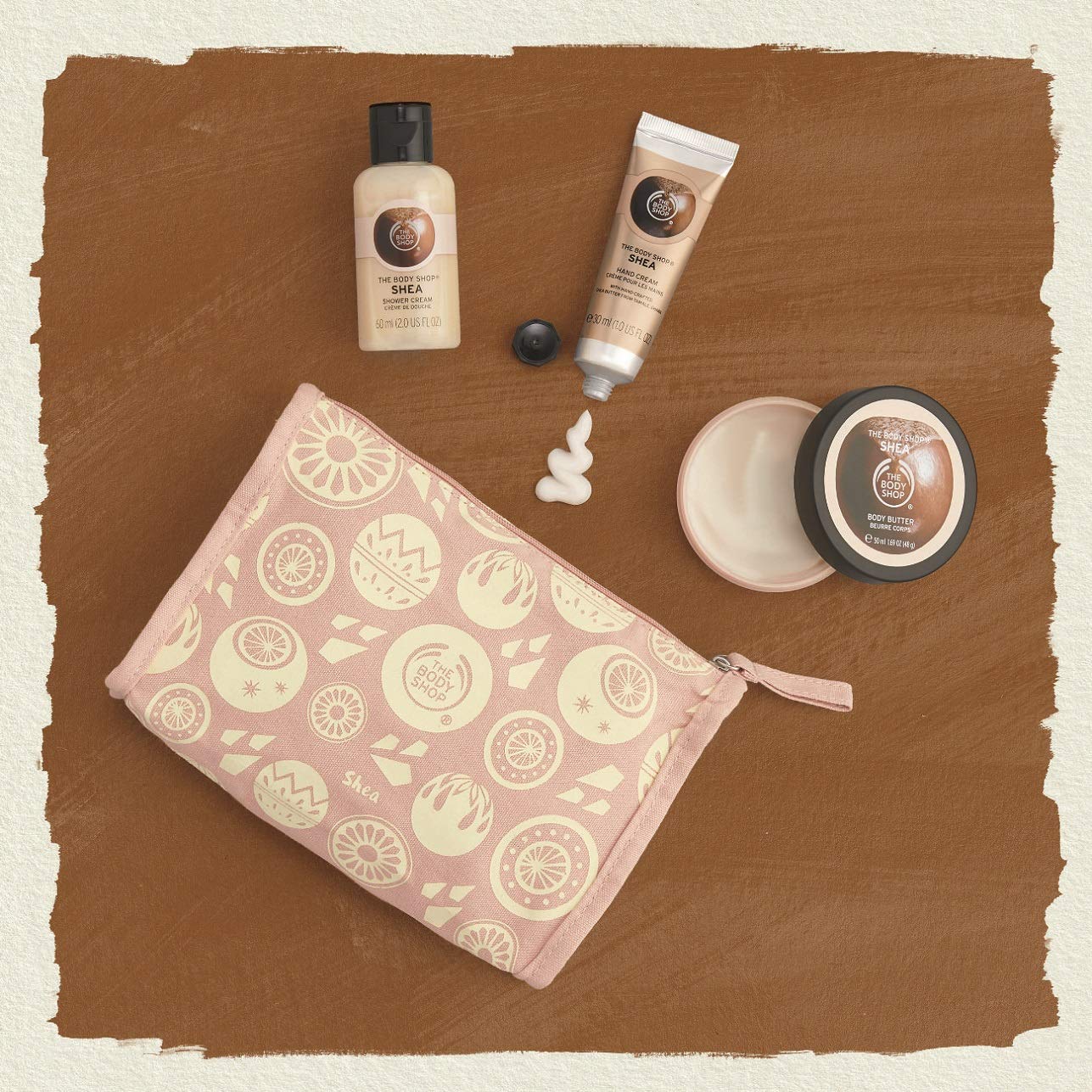 The Body Shop Beauty Bag Gift Set, Includes Signature Shea Body Butter Enriched With Community Trade Shea Butter From Ghana, 3-Piece