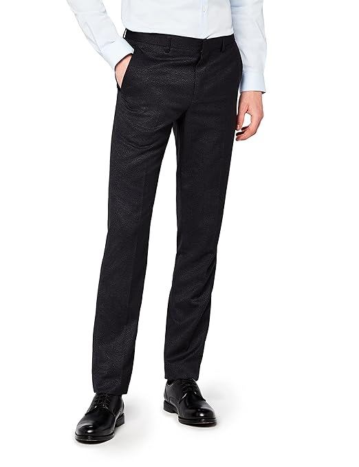 Hem & Seam Herren Formale Slim Fit Hose