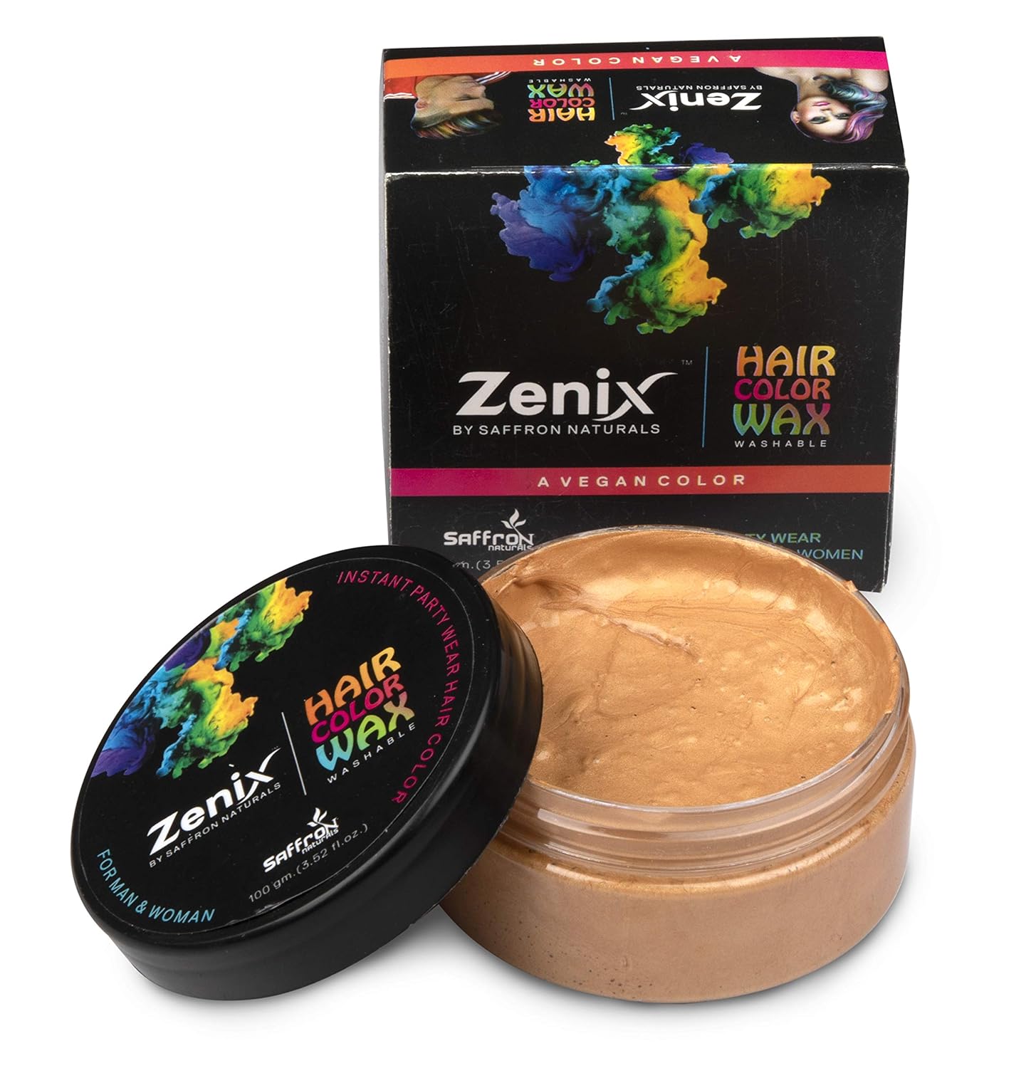 Buy Zenix Temporary Color Hair Wax For Perfect Hair Styling with Safe
