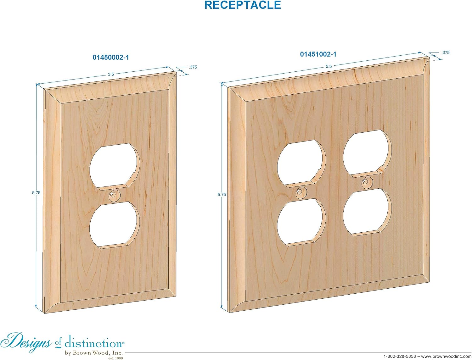 Designs Of Distinction Wood Switch Cover Unfinished Raw Hardwood Laser Cut Includes Installation Hardware 01451002 1 Hard Maple 3 Pack Amazon Com