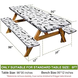 Picnic Table Cover with Bench Covers Camping