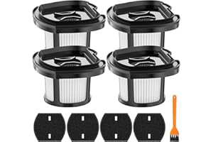 ZYZCBXZC 4 Pack 2284w Vacuum Replacement Filter for Bissell Pet Hair Eraser Filter Hand Vacuum 2284W 2390 2389 2390A, Compare to Parts # 1614212 1614203 1614204, 4 Mesh Filters and 4 Foam Filters