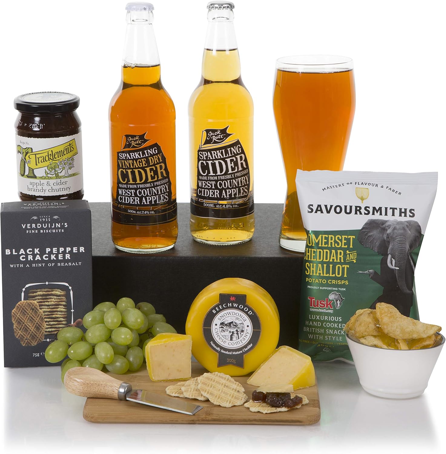 The Cider & Cheese Hamper Cider Hamper Gift Basket Hampers For Him or For Her Free UK