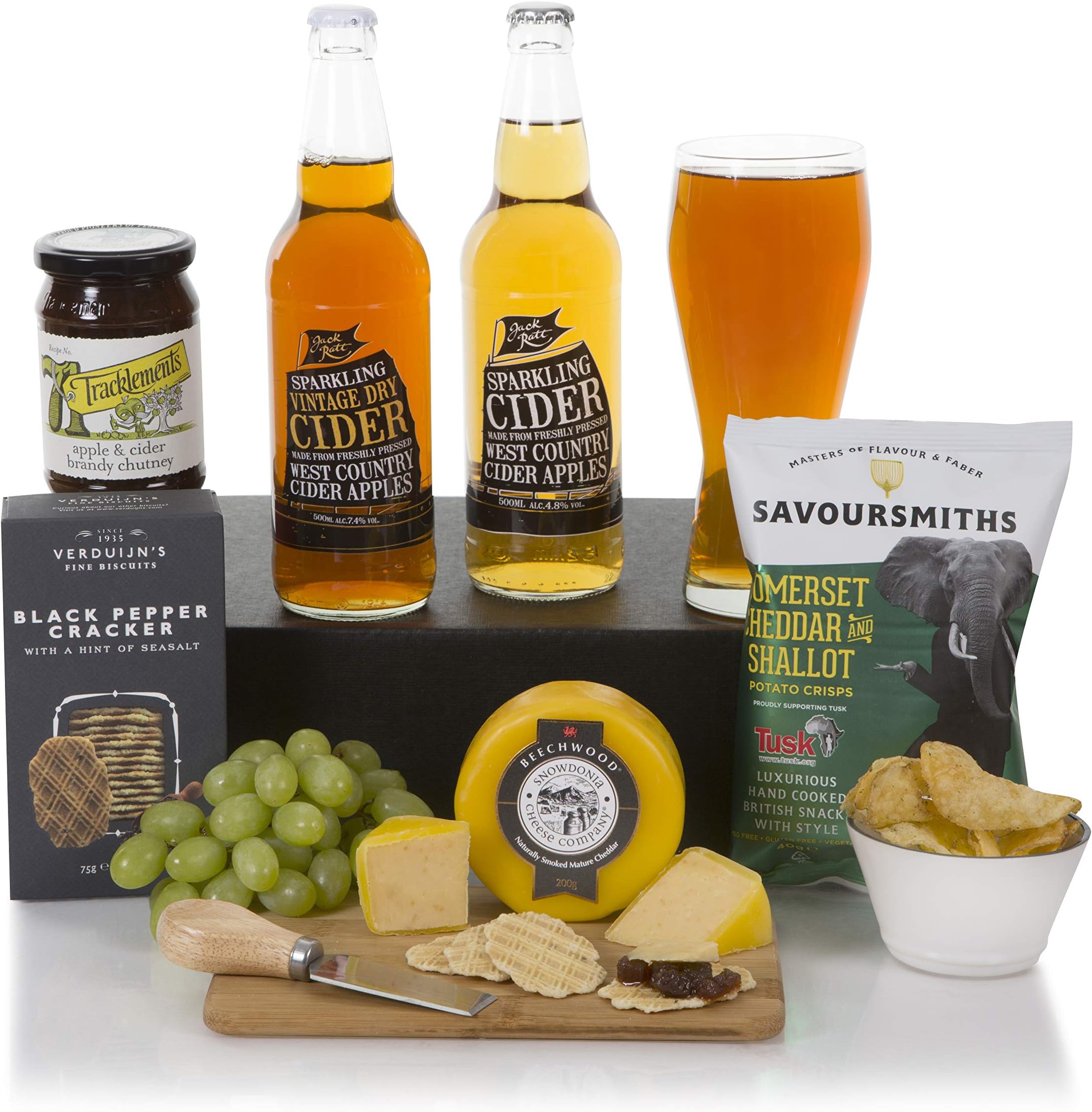 The Cider & Cheese Hamper - Cider Hamper - Gift Basket Hampers For Him or For Her - Free UK Delivery