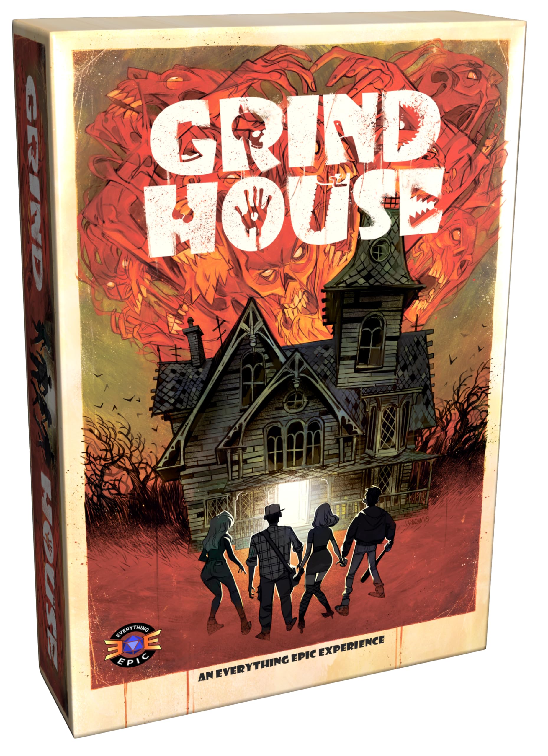 Photo 1 of ***FACTORY SEALED***Grind House – Narrative Horror Story Board Game | 2–8 Player Survival, Secret Motives & Replayable Haunted Mansion Scenarios (The Horror Narrative Board Game)