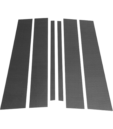 Amazon.com: Upgrade Your Auto 4pc Carbon Fiber Window Sill Trim