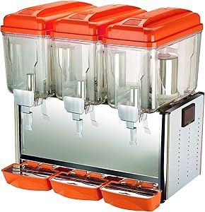 Hakka Commercial 3x12 Liter Bowl Refrigerated Beverage Dispenser