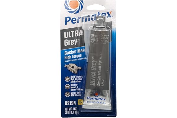 Permatex 82194 Ultra Grey Rigid High-Torque RTV Silicone Gasket Maker, 3.0 oz.