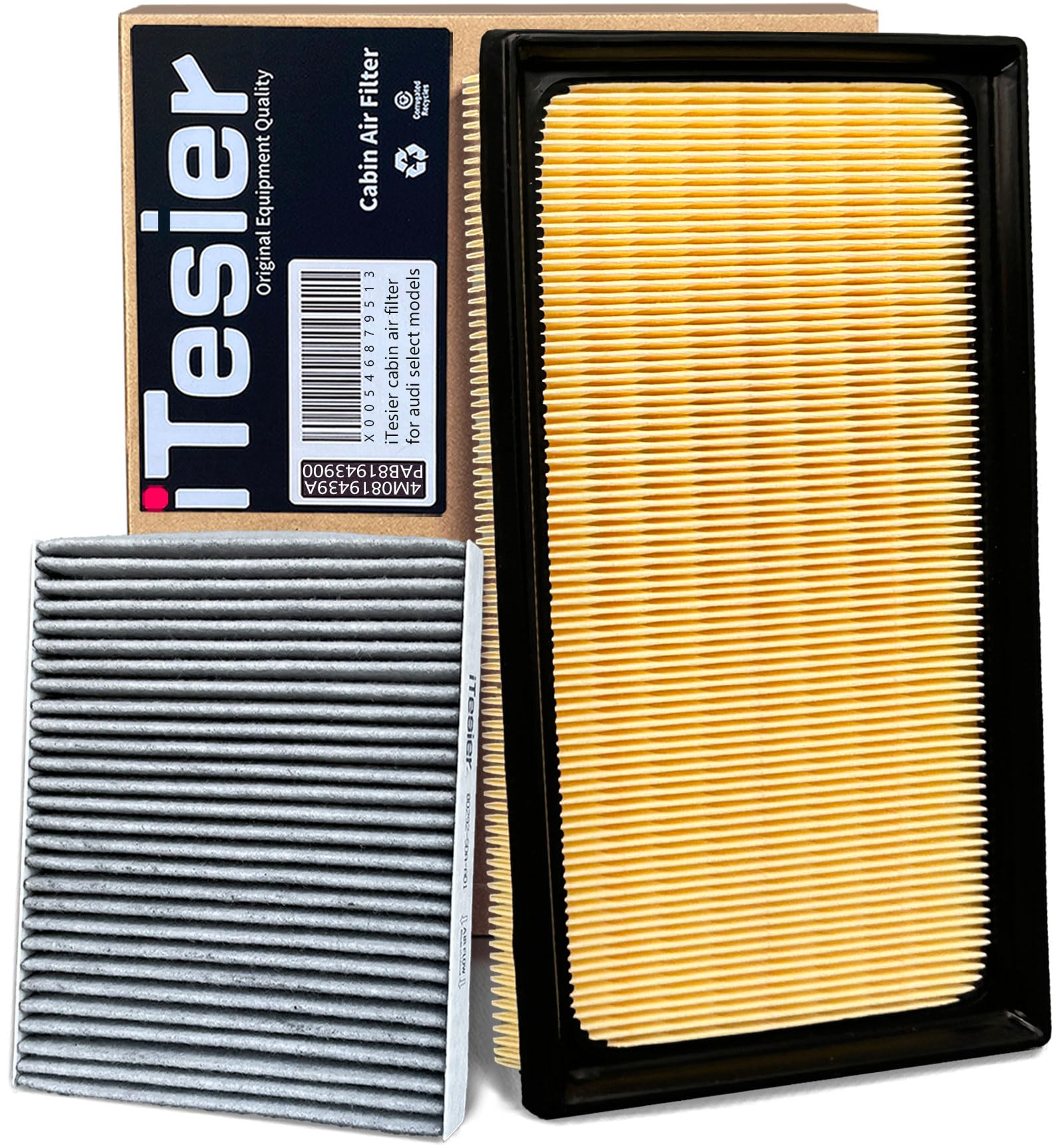 Photo 1 of ITESIER Cabin Engine Air Filter for RAV4 Hybrid (2019-2025), Sienna (2021-2025), Camry Hybird (2018-2025), Highlander/Grand Highlander Hybrid (2020-2025), RAV4 Prime (ONLY FOR HYBRID)