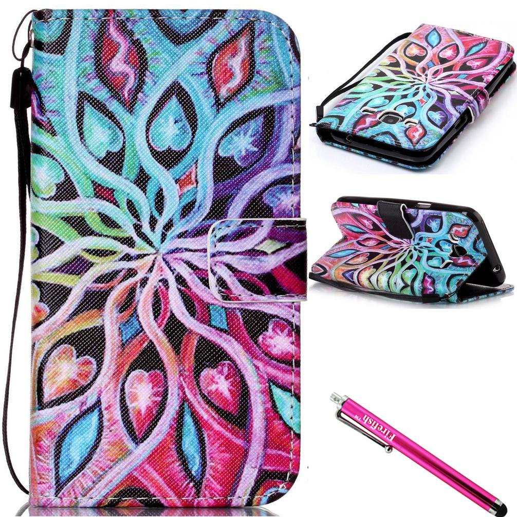 Galaxy J Funda Firefish Billetera Ranuras para tarjetas Doble capa de parachoques