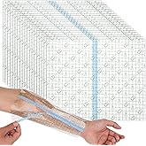 25Pcs Waterproof Bandages for Wounds, 10 x 12 Inch Stretch Transparent Film Dressing with Non-Stick Center Pad, Adhesive Waterproof Wound Cover for Surgery Injury Protector