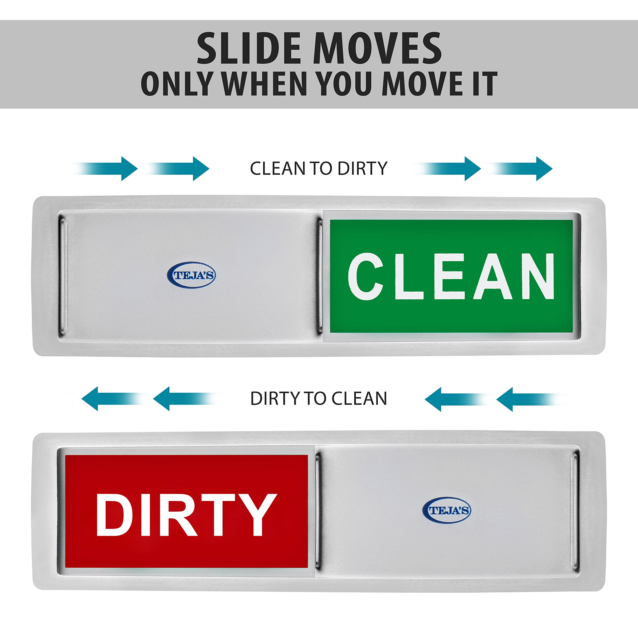 Teja Dishwasher Clean/Dirty Indicator Sign Non Scratching in 869182000426 eBay