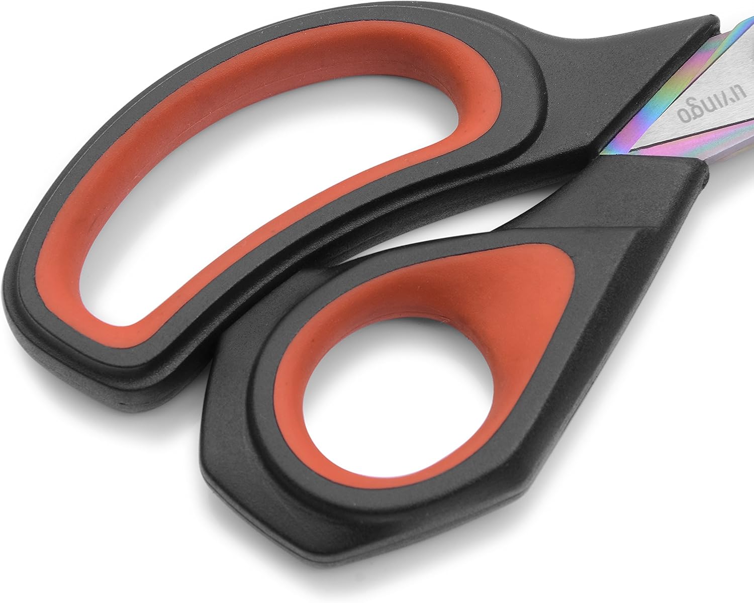 LIVINGO Premium Tailor Scissors Heavy Duty Multi-Purpose Titanium Coating Forged Stainless Steel Sewing Fabric Leather Dressmaking Softgrip Shears Professional Crafting (9.5 INCH) : Office Products