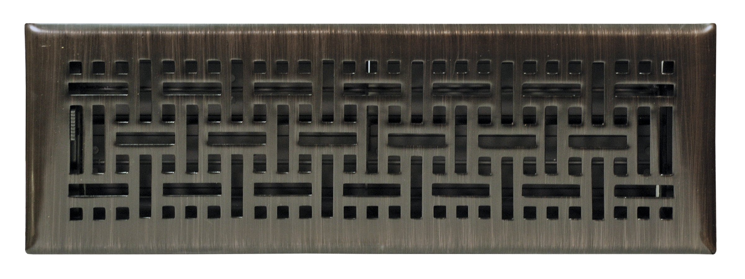 Accord Ventilation AMFRRBB214 Wicker Design Floor Register, Oil Rubbed Bronze, 2" x 14