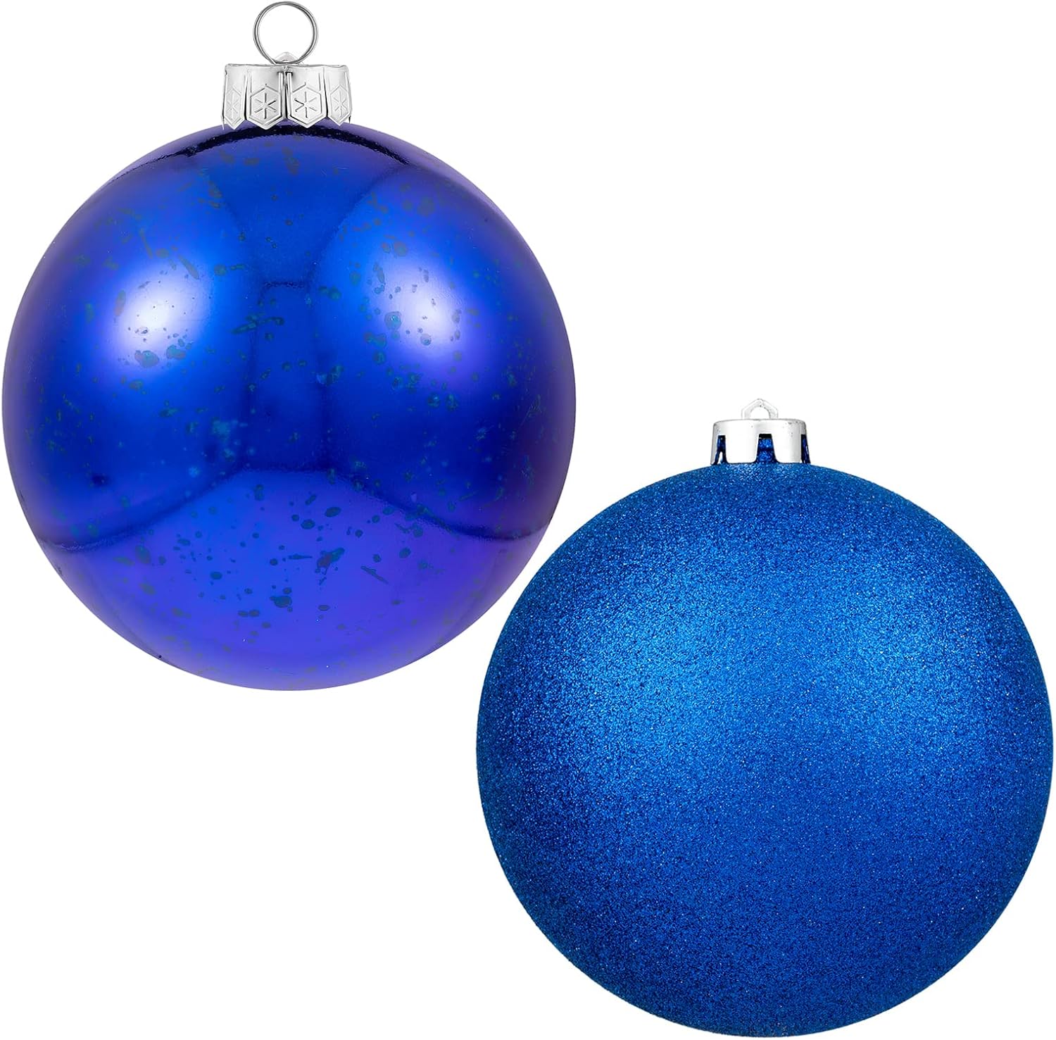 Ornaments - XmasExp Christmas Ball Ornaments Blue Giant Shatterproof Plastic Decorative Hanging Mercury Ball Christmas Tree Ornaments for Holiday Party Decorations (Navy Blue, 6.0