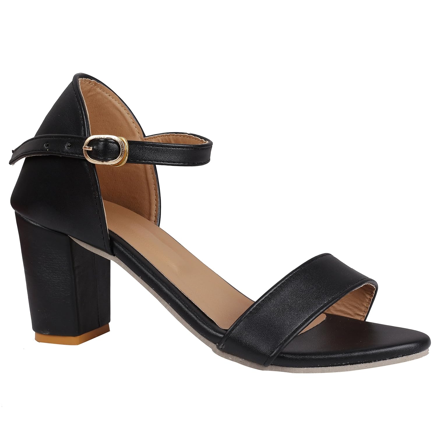 jking footwear casual party formal stylish trendy comfortable synthetic leather block heel sandals women & girls