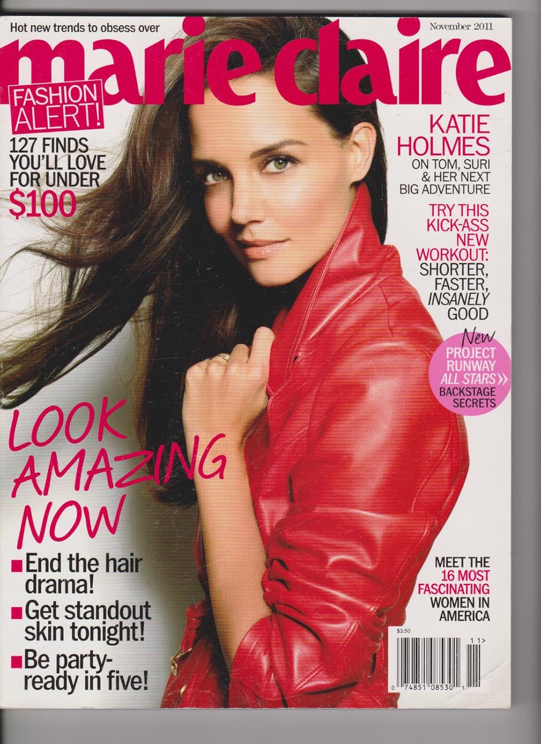 marie claire November 2011,KATIE HOLMES ON TOM,SURI & HER NEXT BIG ADVENTURE.