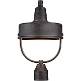 DESIGNERS FOUNTAIN 33146-WP Portland-DS Outdoor Post Lantern, Weathered Pewter