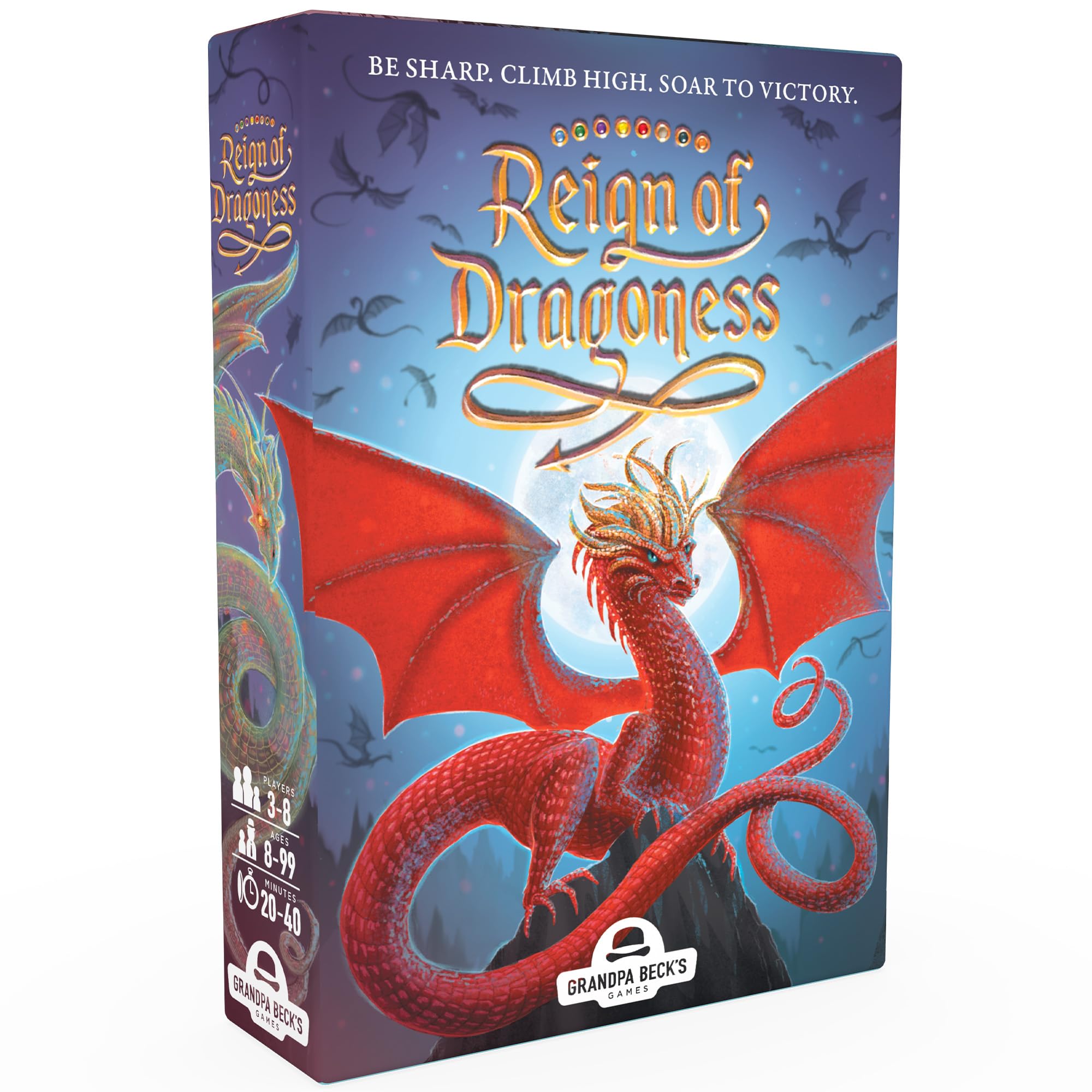 Grandpa Beck's Games Reign of Dragoness Card Game Strategic Hand Elimination Game for Kids, Teens & Adults from The Creators of Skull King & Cover Your Assets | 3-8 Players 8+