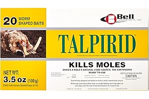Bell Laboratories Talpirid 7150 Mole Bait Worms, 20 Count