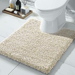 Yimobra Toilet Rugs U Shaped 24x20, Ultra Soft and