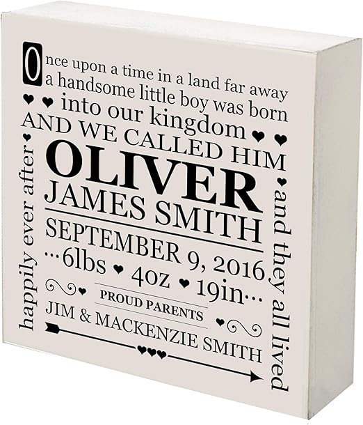 Amazon Com Lifesong Milestones Personalized Birth Announcement