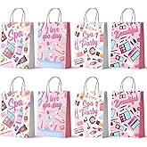 Spa Birthday Party Favor Bags, 16pcs Spa Gift Bags Makeup Goodie Bags for Makeup Birthday Party Decorations