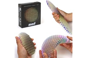 Morf Fidget Worm Toy - Flexible 3D Sensory Slug Figgy Toy for Kids, Teens, and Adults – Stretchy, Quiet, Stress and Anxiety Relief, Focus - For Play, School, Work Gifts, Great For Classroom and Office