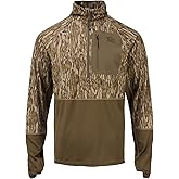 Drake Waterfowl Men's EST Offset 1.0 Half Zip UPF30 Moisture-Wicking Lightweight Long Sleeve Hunting Pullover