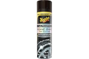 Meguiar's Ultimate Insane Shine Tire Coating - Soaking Wet-Look Tire Shine, 425g - G190315C