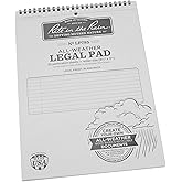 Rite in the Rain Weatherproof Legal Pad, 8.5" x 11", Gray Cover, Legal Pattern (No. LP785)