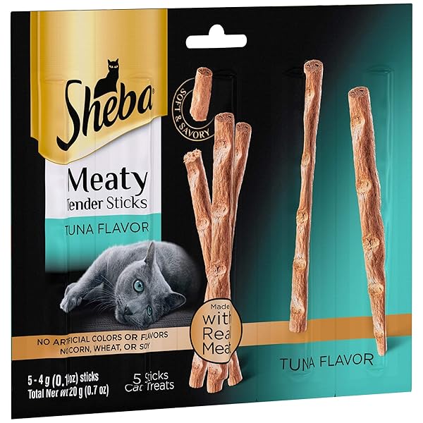 SHEBA MEATY TENDER STICKS TUNA FLAVOR CAT TREATS, 0.7 OZ.