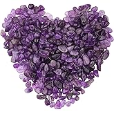 Amethyst Loose Gemstone Beads,5-8mm Natural Irregular Chips with Drilled Hole for Jewelry Making Supplies,DIY Bracelet Necklace 400pcs (2 Strands)